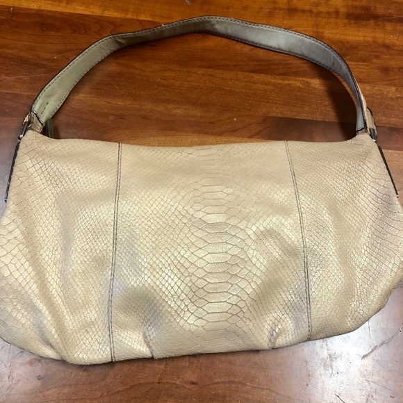 python embossed leather handbags